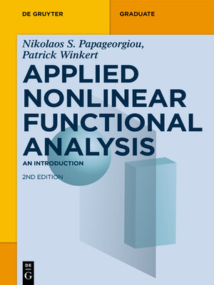 cover image of Applied Nonlinear Functional Analysis